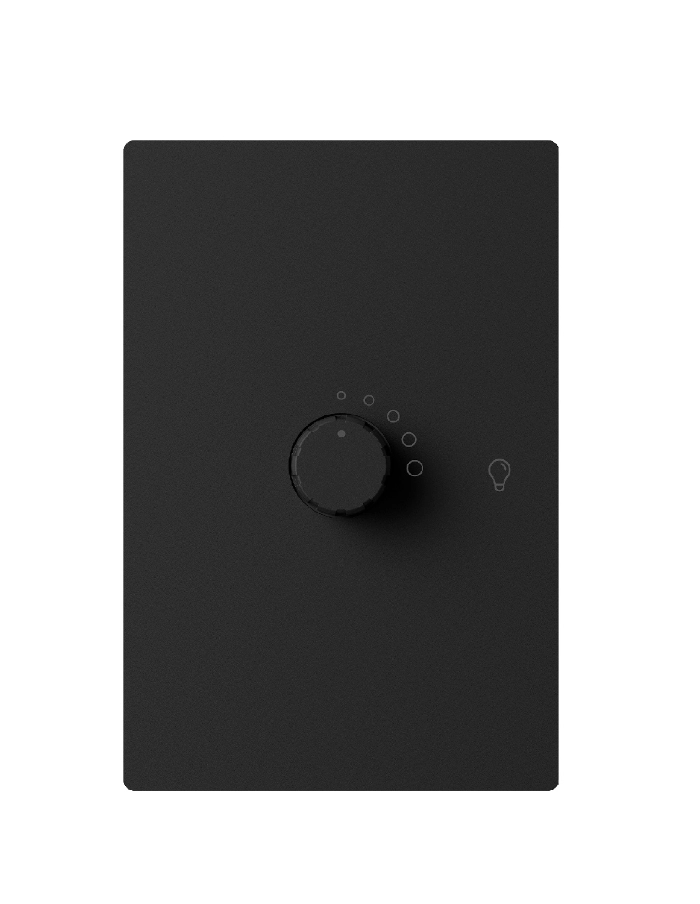 Llave dimmer LED Macroled Milan negro